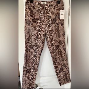 BNWT snake skin print jeans by free people